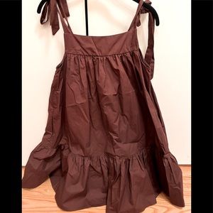 Boho cotton summer tie dress